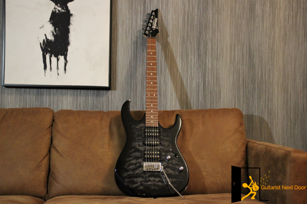 ibanez electric guitar with whammy bar