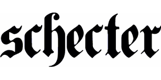 Displays Schecter logo